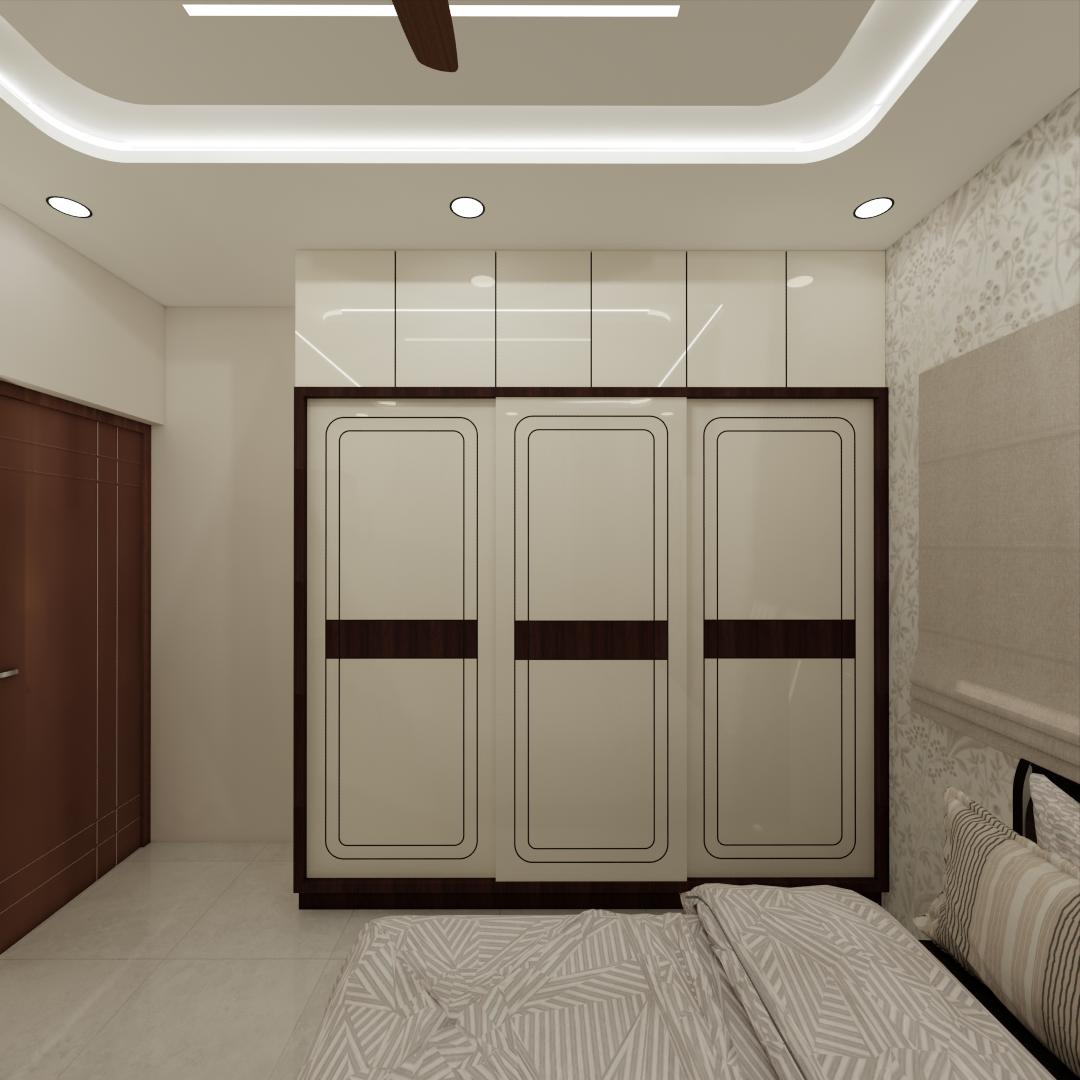 master bedroom with sliding wardrobe