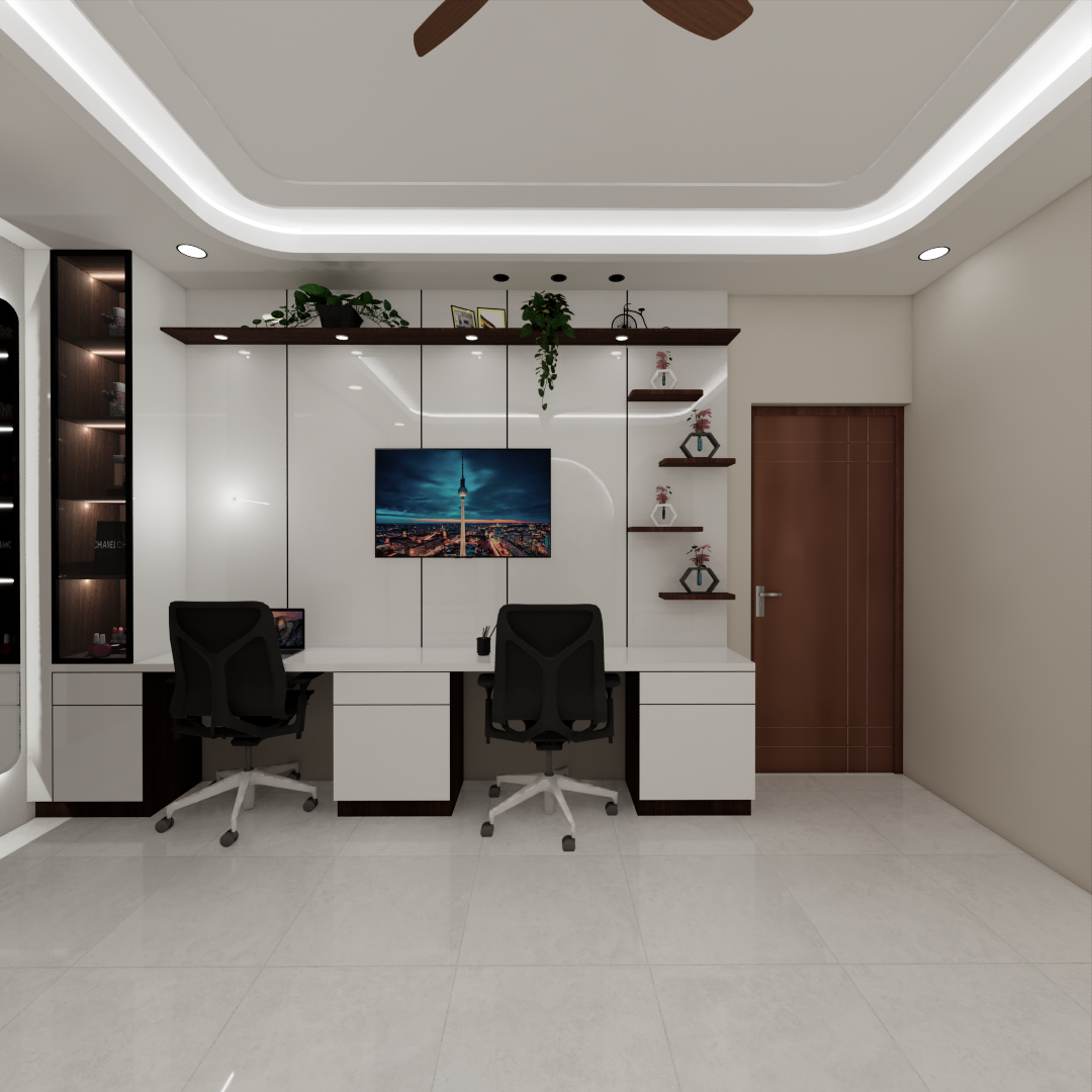 master bedroom with tv unit