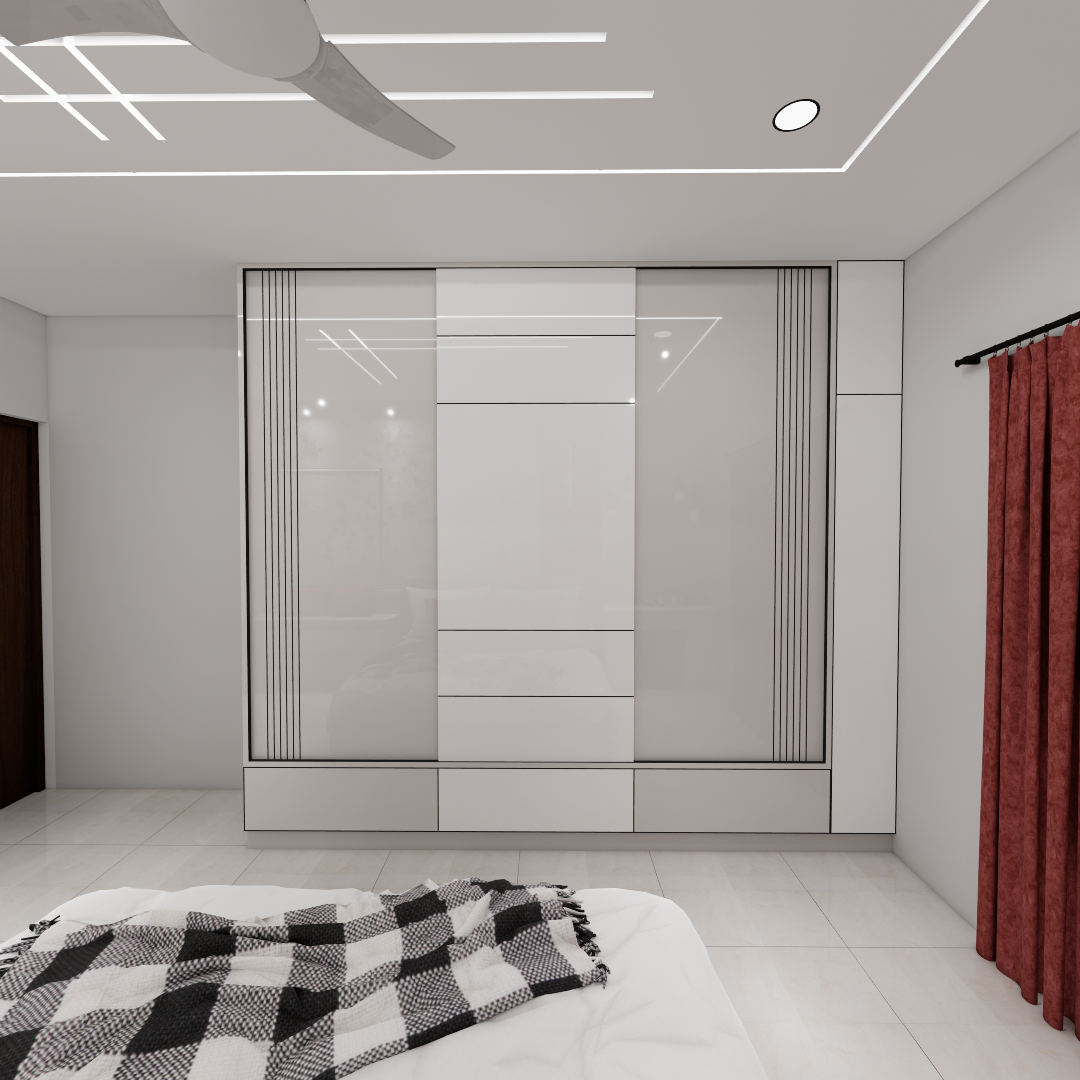 master bedroom design with wardrobe